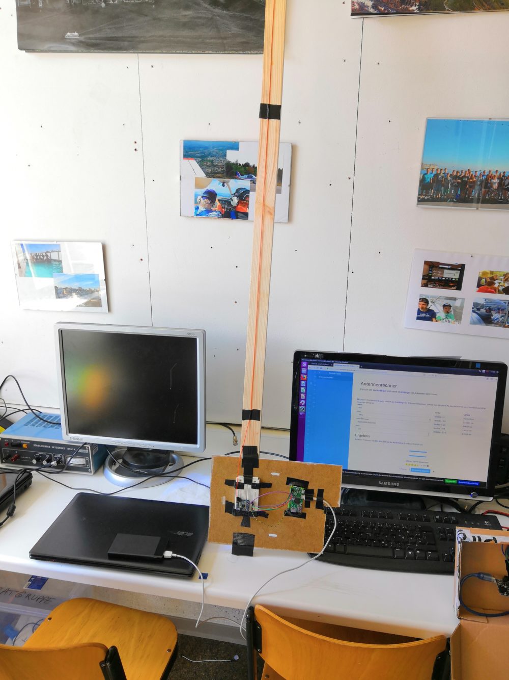 The radio transmitter that will launch together with the high altitude balloon